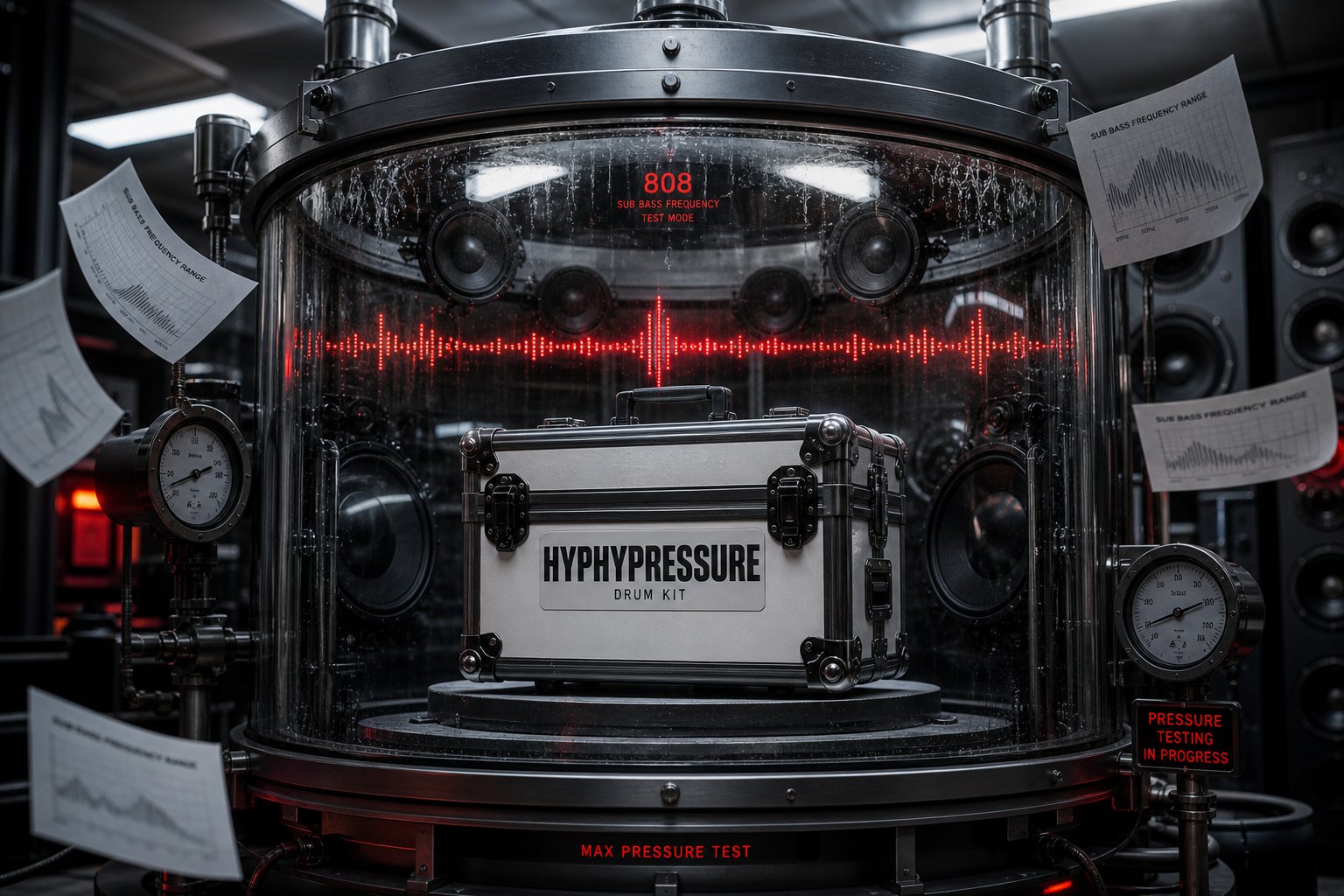 HyphyPressure Drum Kit pressure testing product scene